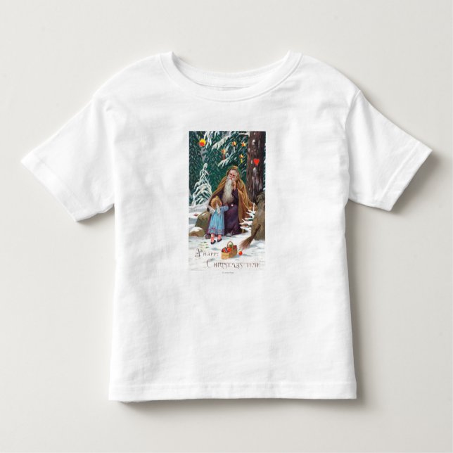 Camiseta De Bebé Navidad de las felices Navidad de un padre del (Anverso)