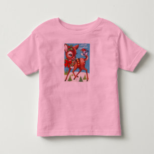 CAMISETA DE BEBÉ NAVIDAD DE LOS CIERVOS DEL VINTAGE