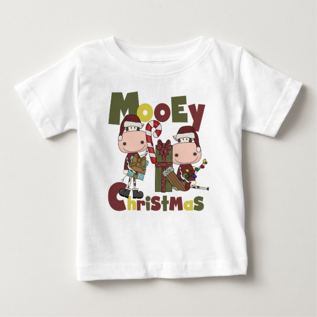Camiseta De Bebé Navidad de Mooey (Anverso)