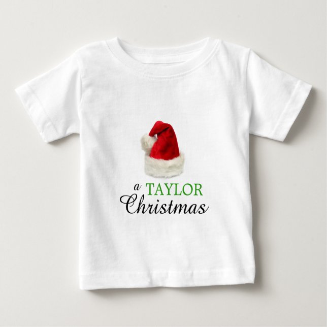 Camiseta De Bebé Navidad de TAYLOR (Anverso)