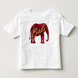 Camiseta De Bebé Navidad en el batik de Bali 1 elefante