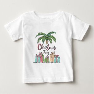Camiseta De Bebé Navidad en Julio Regalos y Decoraciones de Vacacio