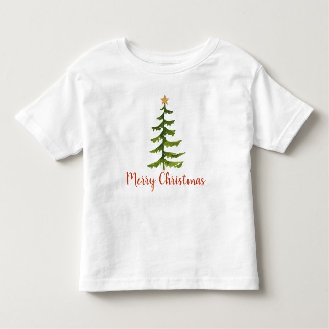 Camiseta De Bebé Navidad en los árboles navideños (Anverso)