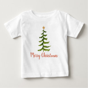 Camiseta De Bebé Navidad en los árboles navideños