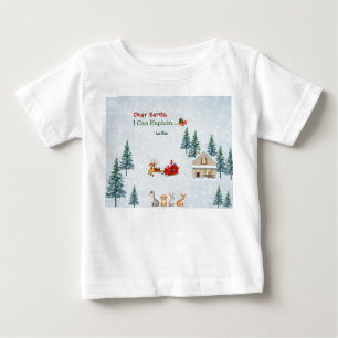 Camiseta De Bebé Navidad Familiar Personalizada 
