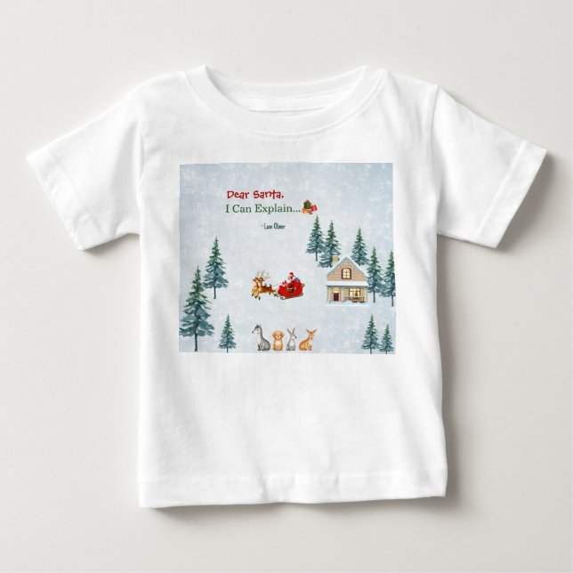 Camiseta De Bebé Navidad Familiar Personalizada  (Anverso)