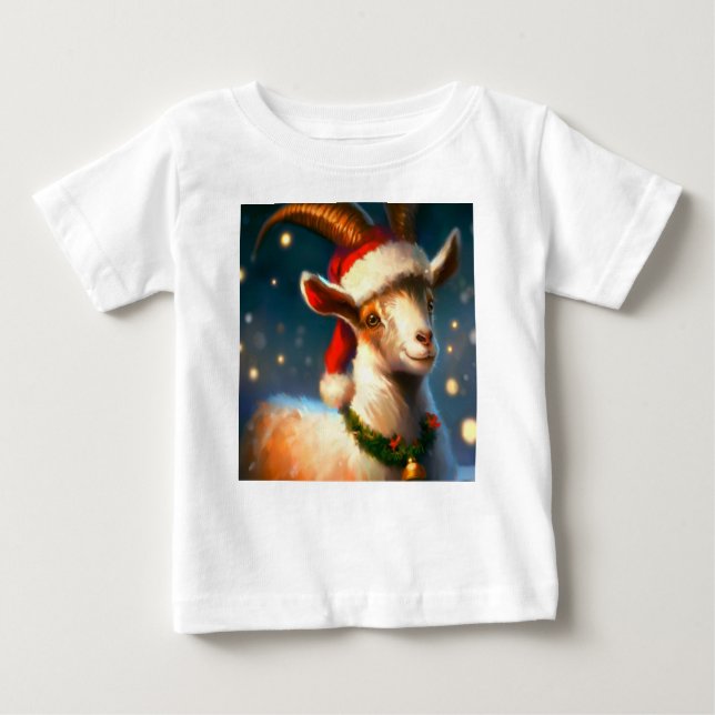 Camiseta De Bebé Navidad Goat 2 (Anverso)