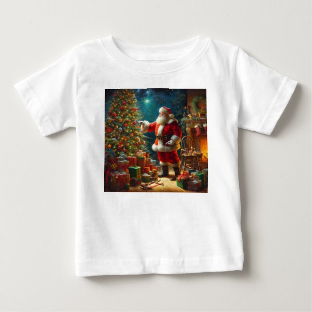 Camiseta De Bebé Navidad Papá Noel 1 (Anverso)
