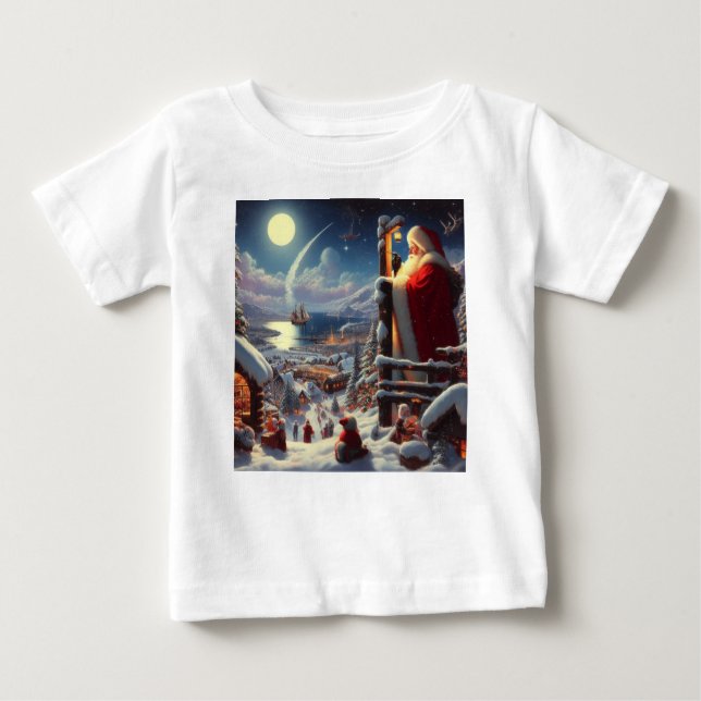 Camiseta De Bebé Navidad Papá Noel 5 (Anverso)
