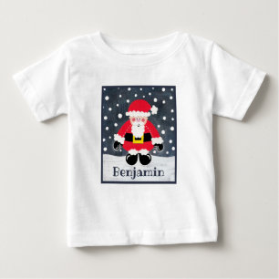 Camiseta De Bebé Navidad, Papá Noel personalizado
