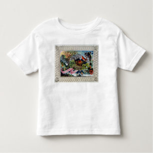 Camiseta De Bebé Navidad que saluda, postal del Victorian