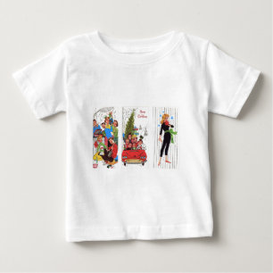 Camiseta De Bebé Navidad rockabilly vintage