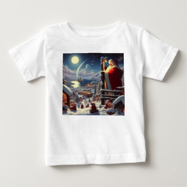 Camiseta De Bebé Navidad Santa Claus 5 (Anverso)
