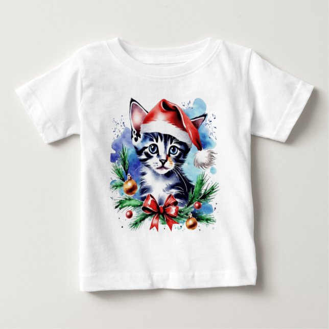 Camiseta De Bebé Navidades adorables cachorros (Anverso)