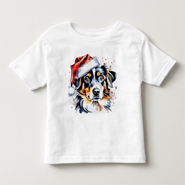 Camiseta De Bebé Navidades adorables cachorros (Anverso)