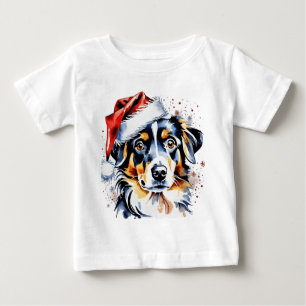 Camiseta De Bebé Navidades adorables cachorros
