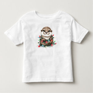 Camiseta De Bebé Navidades Adorables Otter