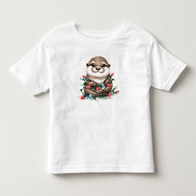 Camiseta De Bebé Navidades Adorables Otter (Anverso)