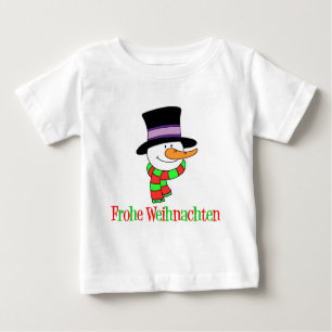 Camiseta De Bebé Navidades alemanes Snowman