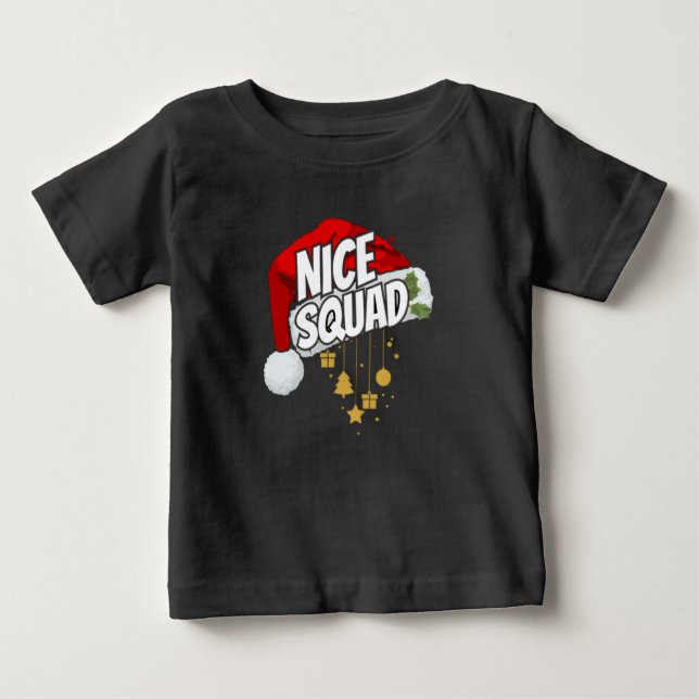 Camiseta De Bebé Navidades amables de la familia (Anverso)