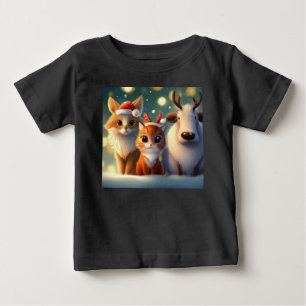 Camiseta De Bebé Navidades Animales 5