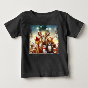 Camiseta De Bebé Navidades Animales 7