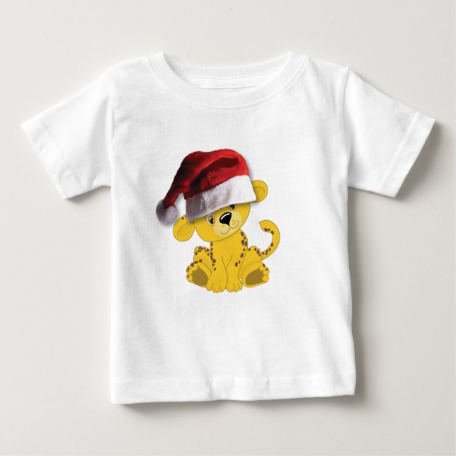 Camiseta De Bebé Navidades Baby Cheetah (Anverso)