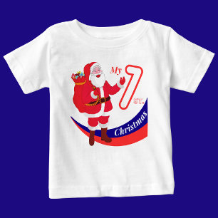 Camiseta De Bebé Navidades bebé "Mis primeros Navidades"