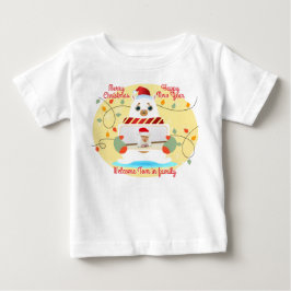 Camiseta De Bebé Navidades bienvenidos al bebé