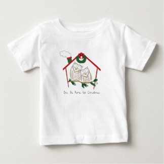 Camiseta De Bebé Navidades búhos adoran divertida festividad