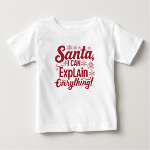Camiseta De Bebé Navidades Camisas de Año Nuevo   Regalo para niños