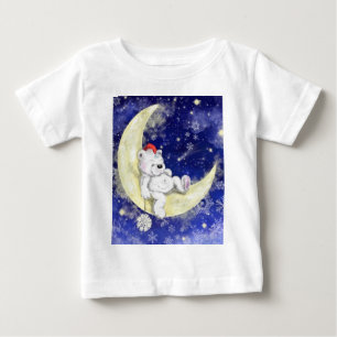 Camiseta De Bebé Navidades Camiseta bebé Soñando Oso Pequeño