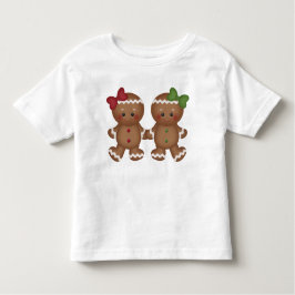 Camiseta De Bebé Navidades camiseta del chica del bebé Gingerbread