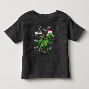 Camiseta De Bebé Navidades cantantes de Cute Fa Rawr Dinosaur