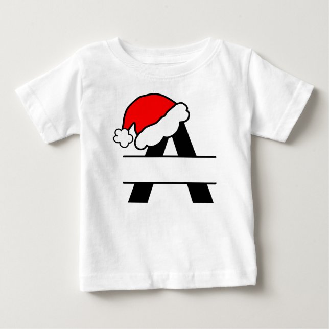 Camiseta De Bebé Navidades caprichosos alfabeto diseño 'A' para niñ (Anverso)