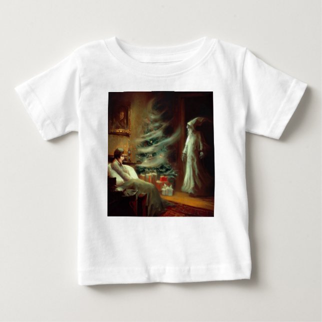 Camiseta De Bebé Navidades Carol Fantasma del presente navideño (Anverso)