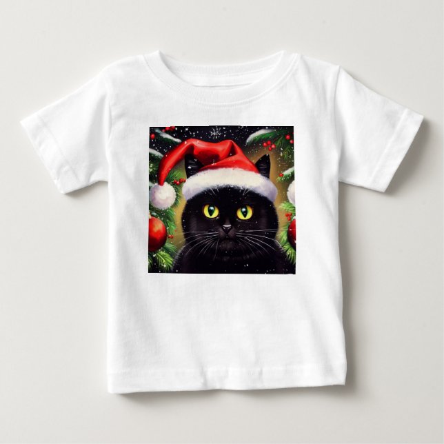 Camiseta De Bebé Navidades Cat 6 (Anverso)