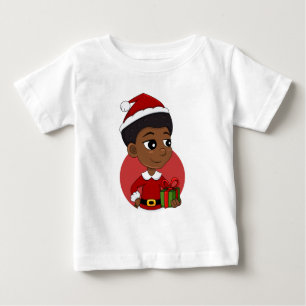 Camiseta De Bebé Navidades chica con un personalizado africano