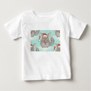 Camiseta De Bebé navidades chinchillas