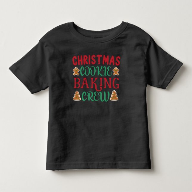 Camiseta De Bebé Navidades Cookie Baking Crew (Anverso)