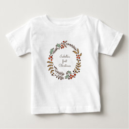Camiseta De Bebé Navidades corearon mi primera Navidad