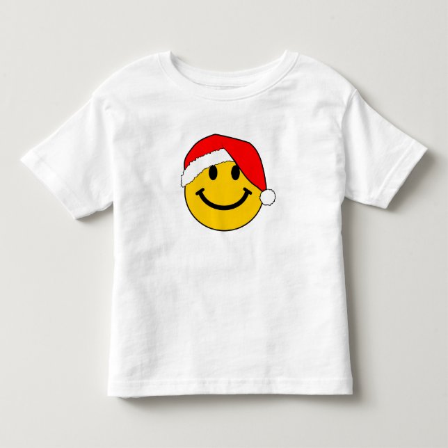 Camiseta De Bebé Navidades cortos Santa Face (Anverso)