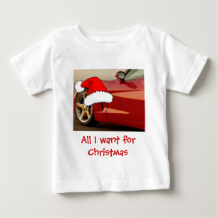 Camiseta De Bebé Navidades Corvette rojo