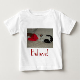 Camiseta De Bebé Navidades creen que gato Kitty