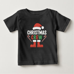 Camiseta De Bebé Navidades Crew Xmas Árbol Familia de coincidencias