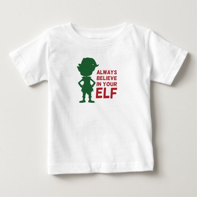 Camiseta De Bebé Navidades Cuidados Elf Holiday Tema divertido Pun (Anverso)