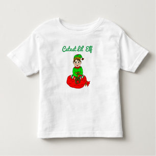 Camiseta De Bebé Navidades Cutest Lil Elf