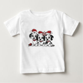 Camiseta De Bebé Navidades Dalmatian Dogs