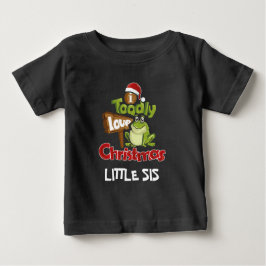 Camiseta De Bebé Navidades de amor personalizado que coinciden con