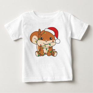 Camiseta De Bebé Navidades de ardilla Animales de Invierno Vacacion